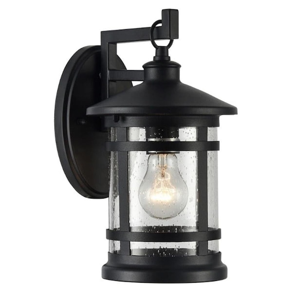 Chloe Lighting 11 in. Tall Abbington Transitional 1 Light Textured Black Outdoor Wall Sconce CH22070BK11-OD1 - main